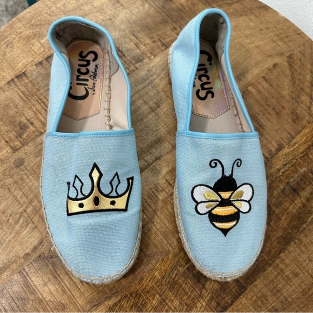 Queen Bee Circus by Sam Edelman Canvas Blue Espadrille Shoes